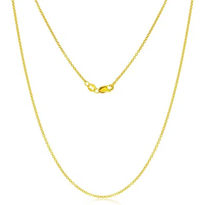 Simona 14k Gold Rolo Chain Necklace