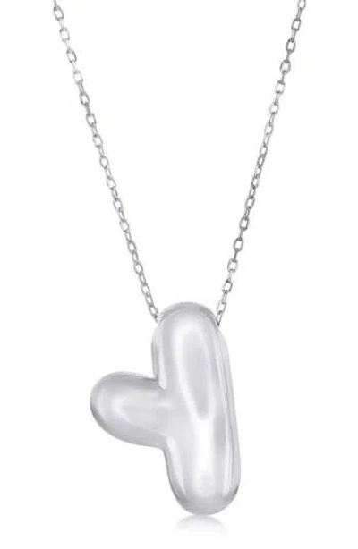 Simona Bubble Initial Pendant Necklace