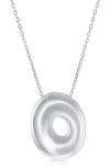 Simona Bubble Initial Pendant Necklace
