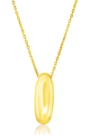 Simona Bubble Initial Pendant Necklace In Gold