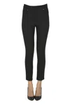 Simona Corsellini 5 Pockets Style Slim Fit Trousers In Black