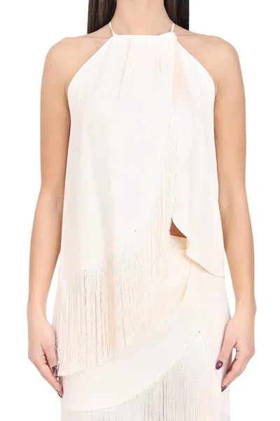 Simona Corsellini Acetate And Silk Top - Multicolor In White