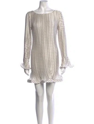 Pre-owned Simona Corsellini Baby Cashmere Mini Dress In Multicolor