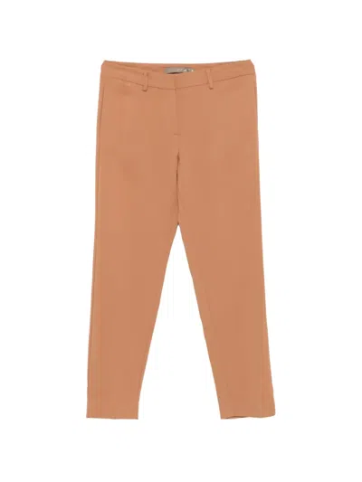 Simona Corsellini Belt-loops Straight Trousers In Brown