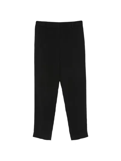 Simona Corsellini Belt-loops Straight-leg Trousers In Black