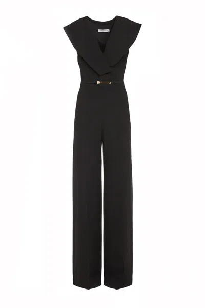 Simona Corsellini Black Crepe Wide-leg Jumpsuit