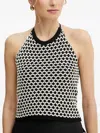 Simona Corsellini Braided Halterneck Top In Black