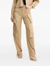 Simona Corsellini Button-fastening Cargo Pants In Brown