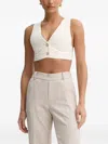 Simona Corsellini Button-fastening Sleeveless Top In White