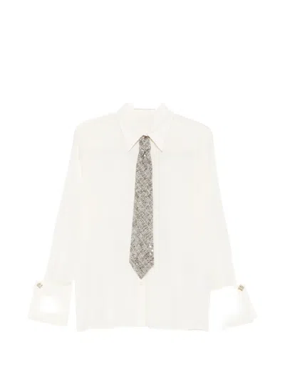 Simona Corsellini Button-up Wide-cuff Shirt In White