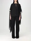 Simona Corsellini Cape  Woman Color Black In Black