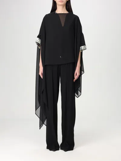 Simona Corsellini Cape  Woman Color Black