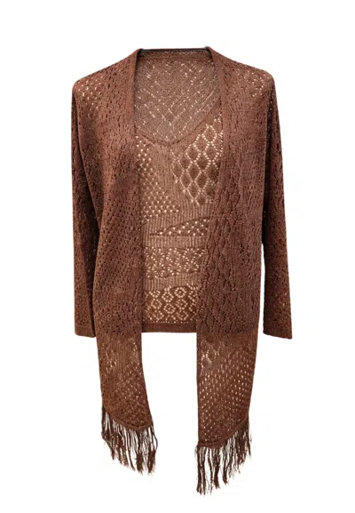 Simona Corsellini Cardigan Woman  In Brown