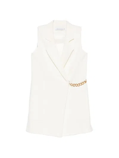 Simona Corsellini Chain-link Mini Dress In White