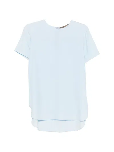Simona Corsellini Crew-neck Blouse In Blue