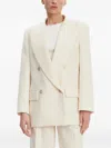 Simona Corsellini Double-breasted Blazer In White