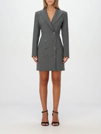 Simona Corsellini Dress  Woman Color Grey In Grau