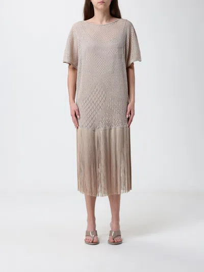 Simona Corsellini Dress Woman In Brown