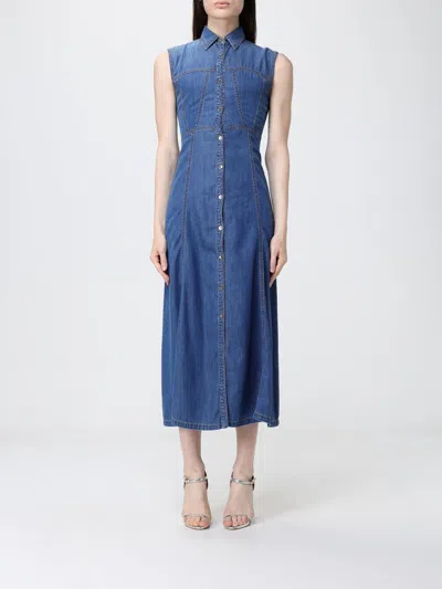 Simona Corsellini Dress Woman In Blue