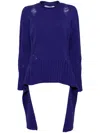 Simona Corsellini Drop-stitched Jumper In Purple