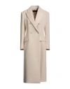 Simona Corsellini Edizione Limitata Woman Coat Cream Size 8 Polyester