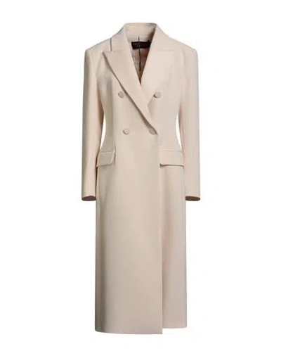 Simona Corsellini Edizione Limitata Woman Coat Cream Size 8 Polyester In White