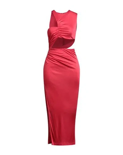 Simona Corsellini Edizione Limitata Woman Maxi Dress Red Size 4 Acetate