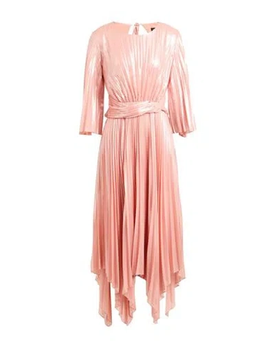 Simona Corsellini Edizione Limitata Woman Midi Dress Pink Size 8 Polyester, Polyamide, Elastane