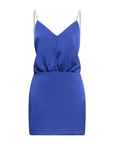 Simona Corsellini Edizione Limitata Woman Mini Dress Blue Size 6 Polyester