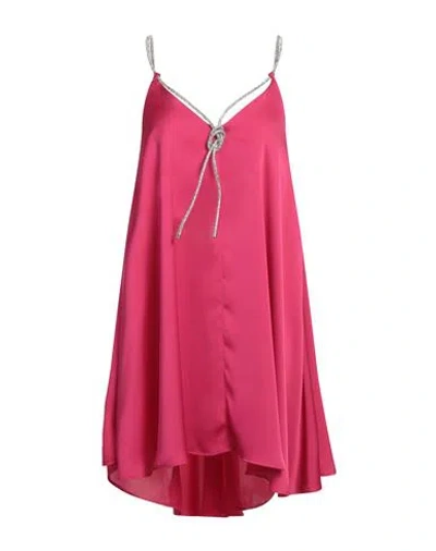 Simona Corsellini Edizione Limitata Woman Mini Dress Fuchsia Size 4 Polyester In Pink