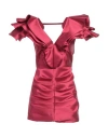 Simona Corsellini Edizione Limitata Woman Mini Dress Fuchsia Size 4 Polyester In Red
