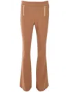 Simona Corsellini Flared Trousers In Neutrals