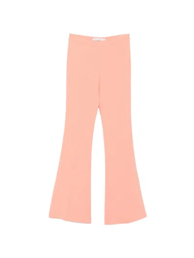 Simona Corsellini Flared Trousers In Pink