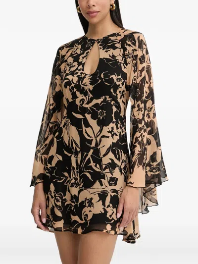 Simona Corsellini Floral-print Open-back Dress In Multi
