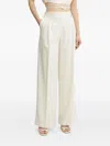 Simona Corsellini Front-pleated Trousers In Neutral