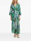 Simona Corsellini Gradient-print Self-tie Top In Green