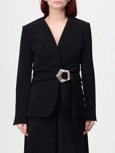 Simona Corsellini Jacket Woman Color Black