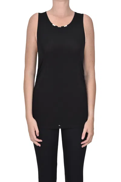 Simona Corsellini Jersey Top In Black