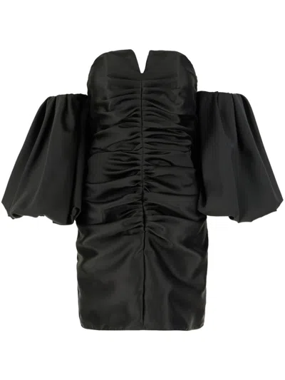 Simona Corsellini Off-shoulder Dress In Black