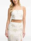 Simona Corsellini Palm-tree Fringe Set In White