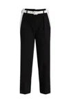 Simona Corsellini Two-tone Trousers In Black