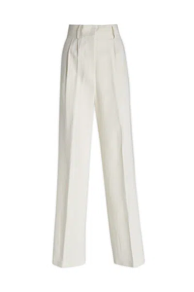 Simona Corsellini Pleated Trousers In White