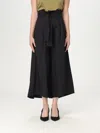 Simona Corsellini Wide-leg Trousers With High Waist In Black