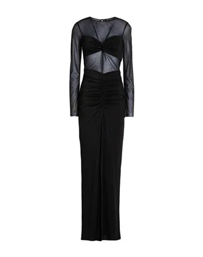 Simona Corsellini Party Edition Woman Maxi Dress Black Size 10 Polyester, Elastane