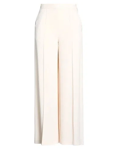 Simona Corsellini Party Edition Woman Pants Ivory Size 4 Polyester In White
