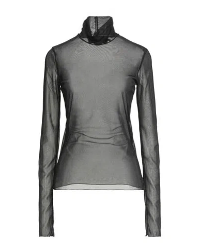 Simona Corsellini Party Edition Woman Top Black Size 8 Viscose, Polyamide, Metallic Fiber, Elastane