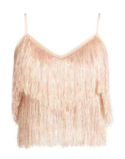 Simona Corsellini Party Edition Woman Top Blush Size 8 Polyester, Elastane In Pink