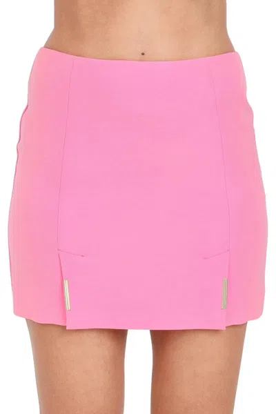 Simona Corsellini Pink Back-zip Mini Skirt