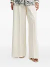 Simona Corsellini Pleated Straight-leg Trousers In Neutral
