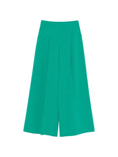 Simona Corsellini Pleated Trousers In Green